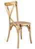 Natural ToughWood Cross Back Chair by Chivari CXWN-AX-T