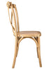 Natural ToughWood Cross Back Chair by Chivari CXWN-AX-T