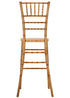 Natural with Brushed Wood Look Resin Steel Skeleton™ Chiavari Barstool