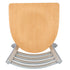 Chivari Ladder Back Restaurant Chair with Silver Frame and Natural Wood Seat CLMSWNW-ZF-KT