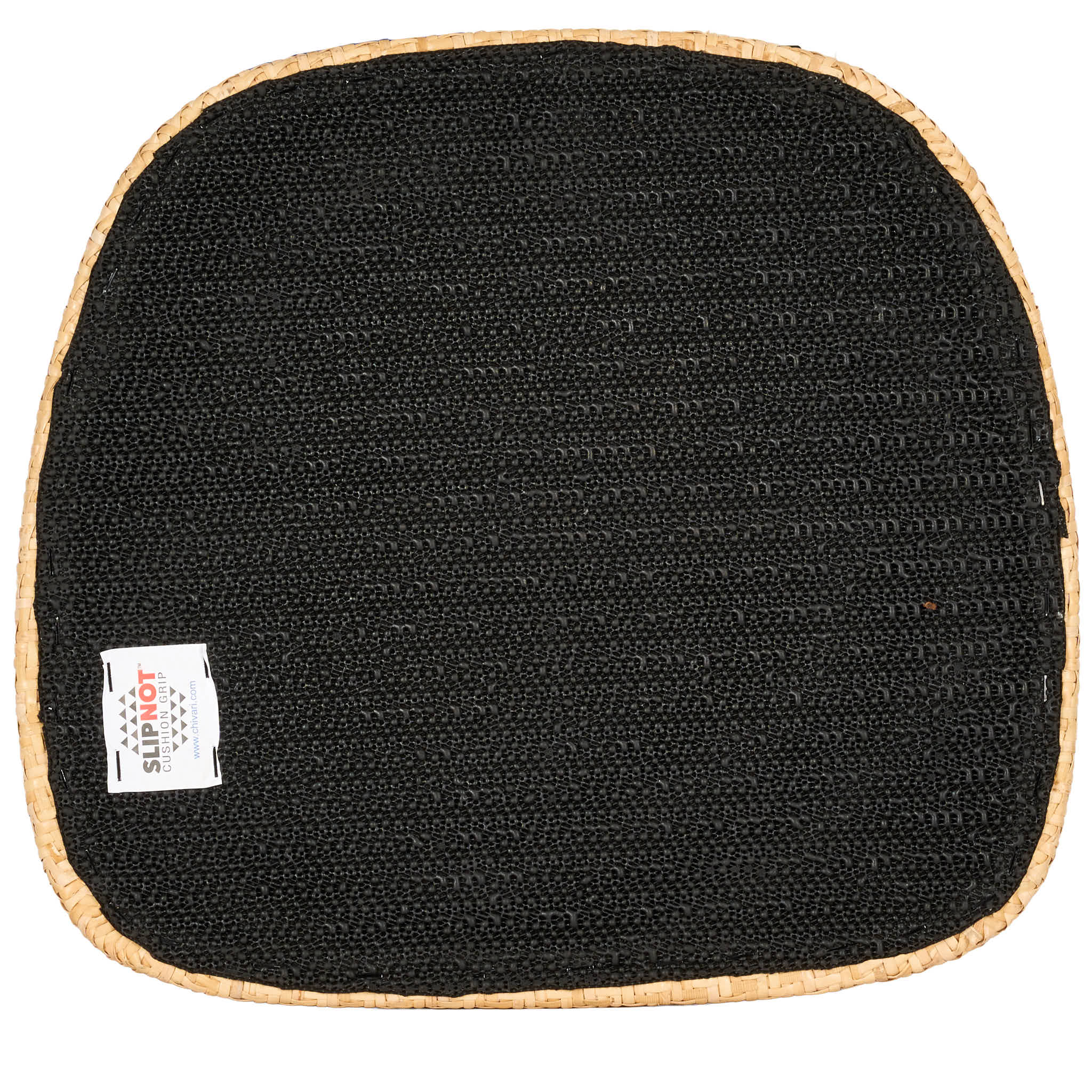 Natural Rattan Panel Back Seat Pad with SlipNot™ Technology