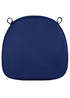 Navy Blue Velcro Strap 2” Thick Cushion for Standard Cross Back Style Seat