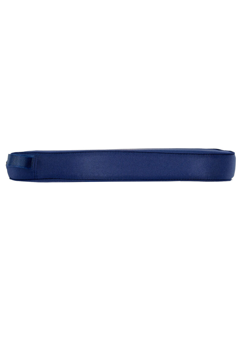 Navy Blue Velcro Strap 2” Thick Cushion for Standard Cross Back Style Seat