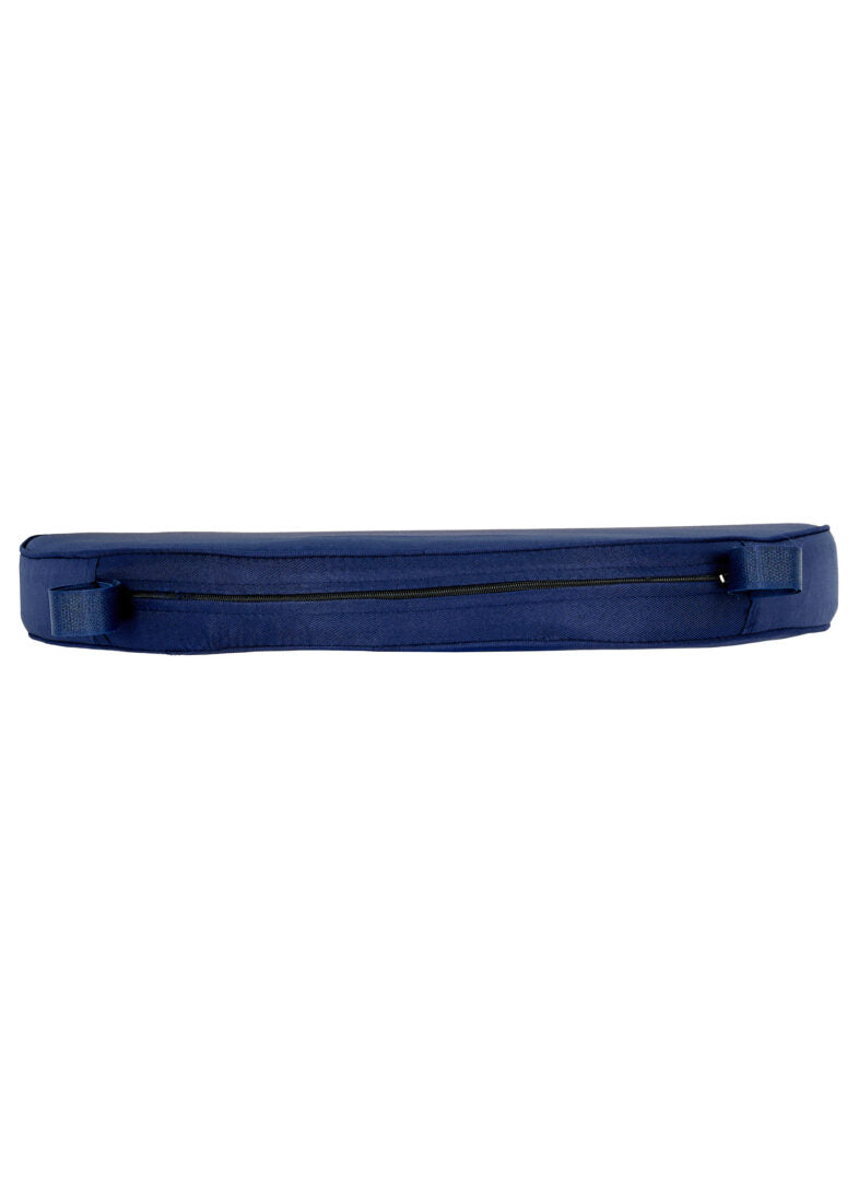 Navy Blue Velcro Strap 2” Thick Cushion for Standard Cross Back Style Seat