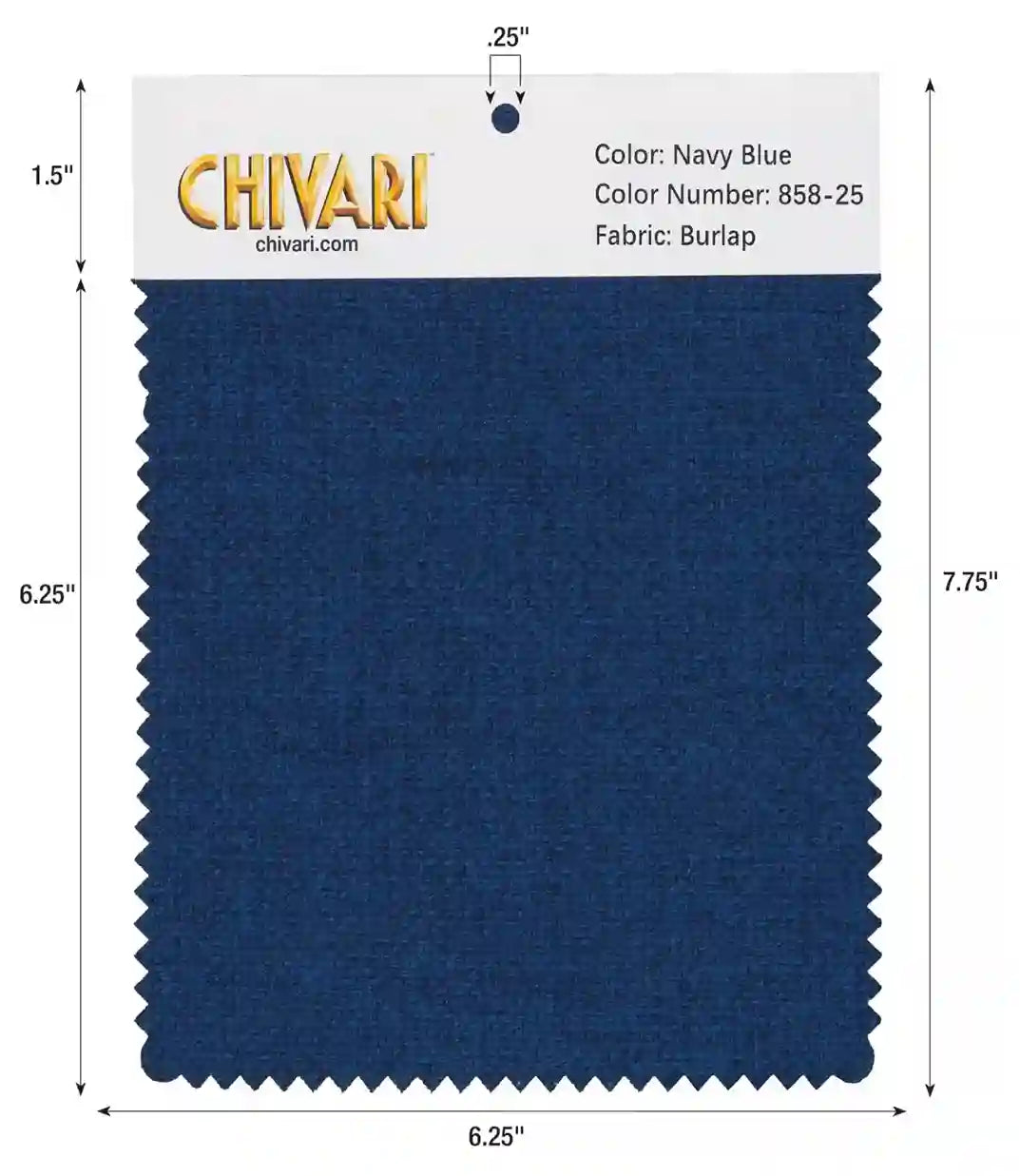 World’s Best Cushion Fabric Swatch – Navy Blue