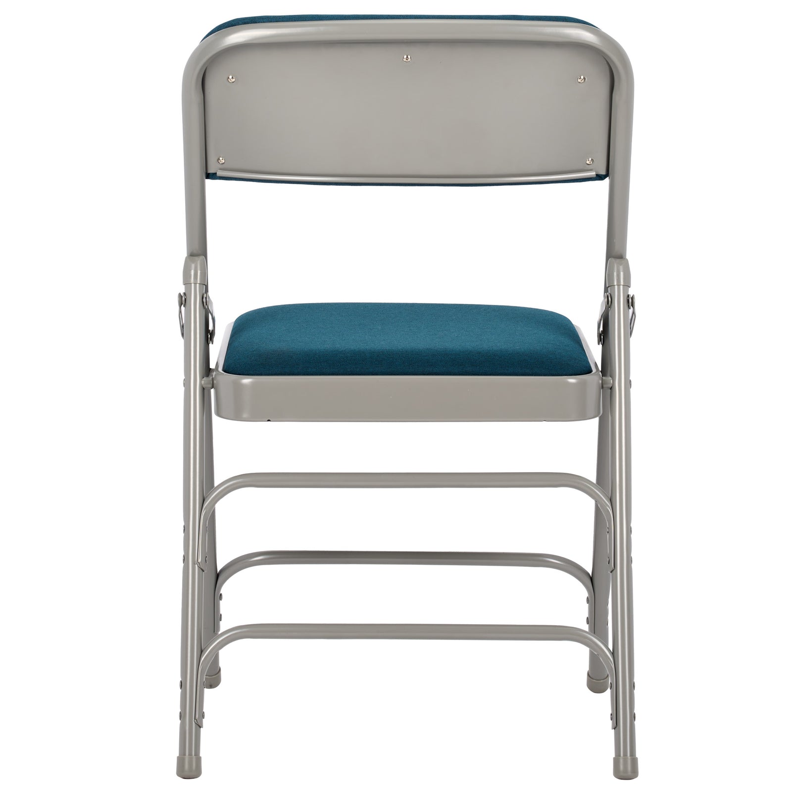 Navy Blue Metal Folding Chair with Blue Fabric Cushion (Per Chair Price Shown – Sold only in Quantities of 4)