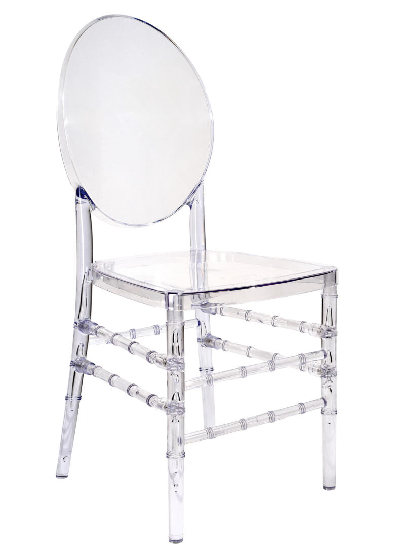 Clear Resin ProClear Solid Oval Chair CORSC-ZG-T