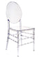 Clear Resin ProClear Solid Oval Chair CORSC-ZG-T