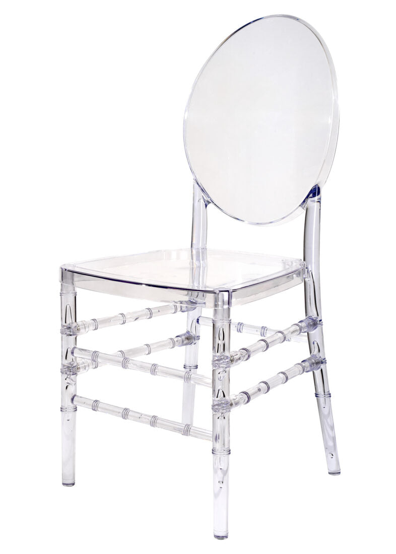 Clear Resin ProClear Solid Oval Chair CORSC-ZG-T