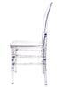 Clear Resin ProClear Solid Oval Chair CORSC-ZG-T 4