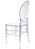 Clear Resin ProClear Solid Oval Chair CORSC-ZG-T