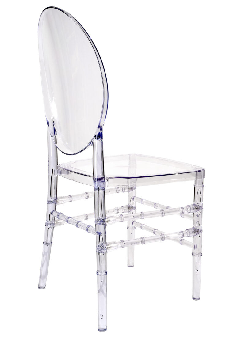 Clear Resin ProClear Solid Oval Chair CORSC-ZG-T