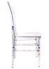 Clear Resin ProClear Solid Oval Chair CORSC-ZG-T