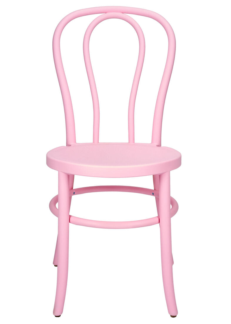 Pink Resin Bentwood Restaurant Chair Festive Series, Small Round Seat CBFRP-ZG-T