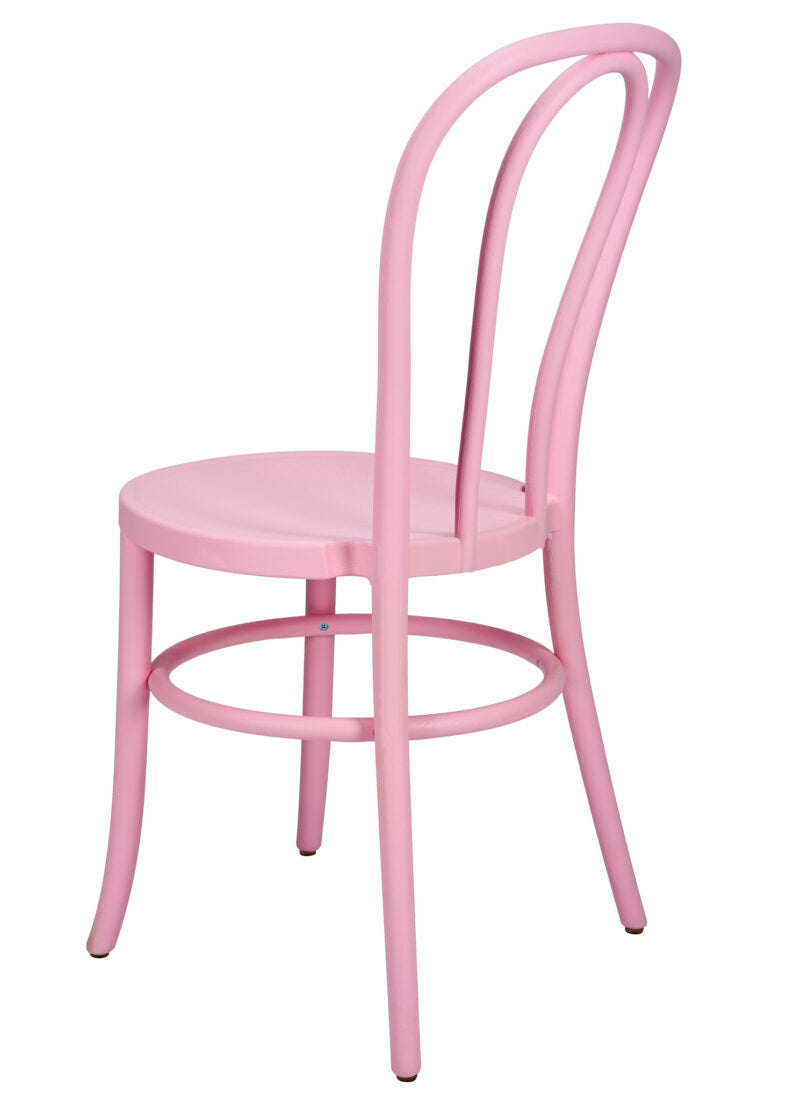 Pink Resin Bentwood Restaurant Chair Festive Series, Small Round Seat CBFRP-ZG-T