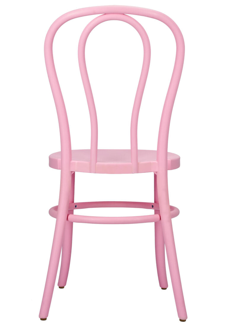 Pink Resin Bentwood Restaurant Chair Festive Series, Small Round Seat CBFRP-ZG-T