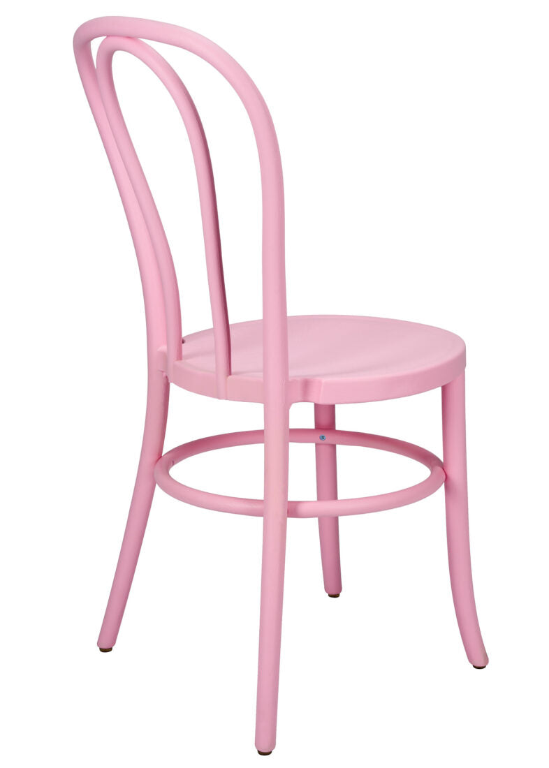 Pink Resin Bentwood Restaurant Chair Festive Series, Small Round Seat CBFRP-ZG-T