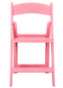 Pink with Pink Vinyl Cushion Resin Folding Chair (Per Chair Price Shown – Sold only in Quantities of 4)