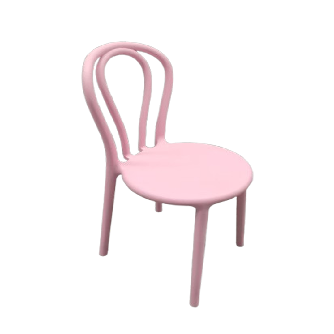 Kids Party Pink Resin Bentwood Festive Chair