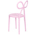 Pink Resin Bow Chair with Round Seat