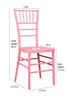 Pink ColorCore™ Resin Steel Skeleton™ Chiavari Chair