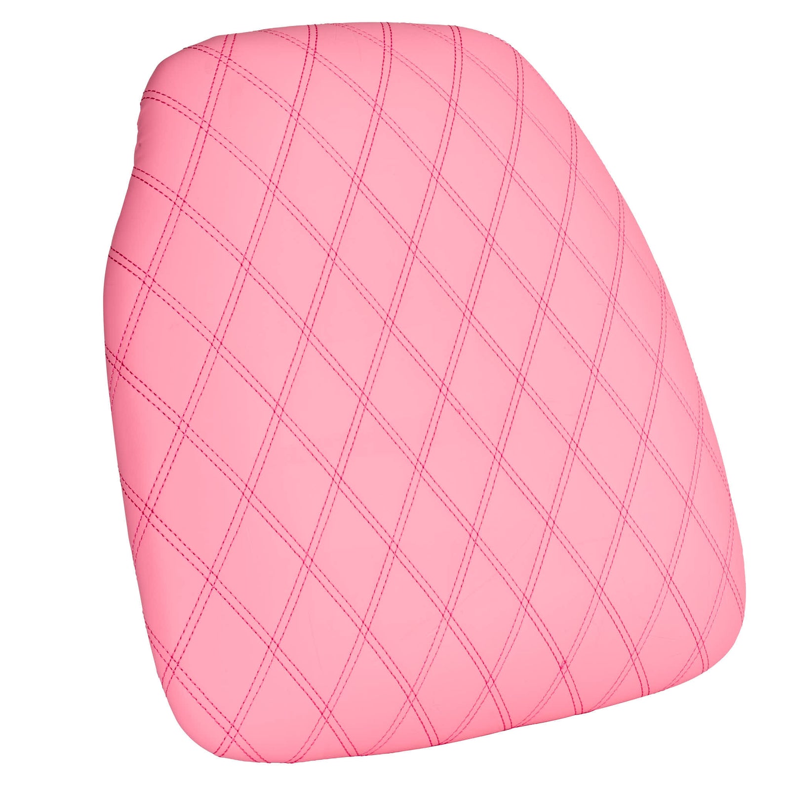 Pink Vinyl Panel Back Chiavari Cushion with Bentley Stitching and SlipNot™ Technology