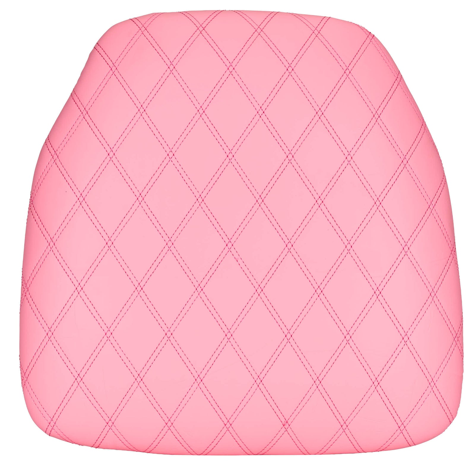 Pink Vinyl Panel Back Chiavari Cushion with Bentley Stitching and SlipNot™ Technology