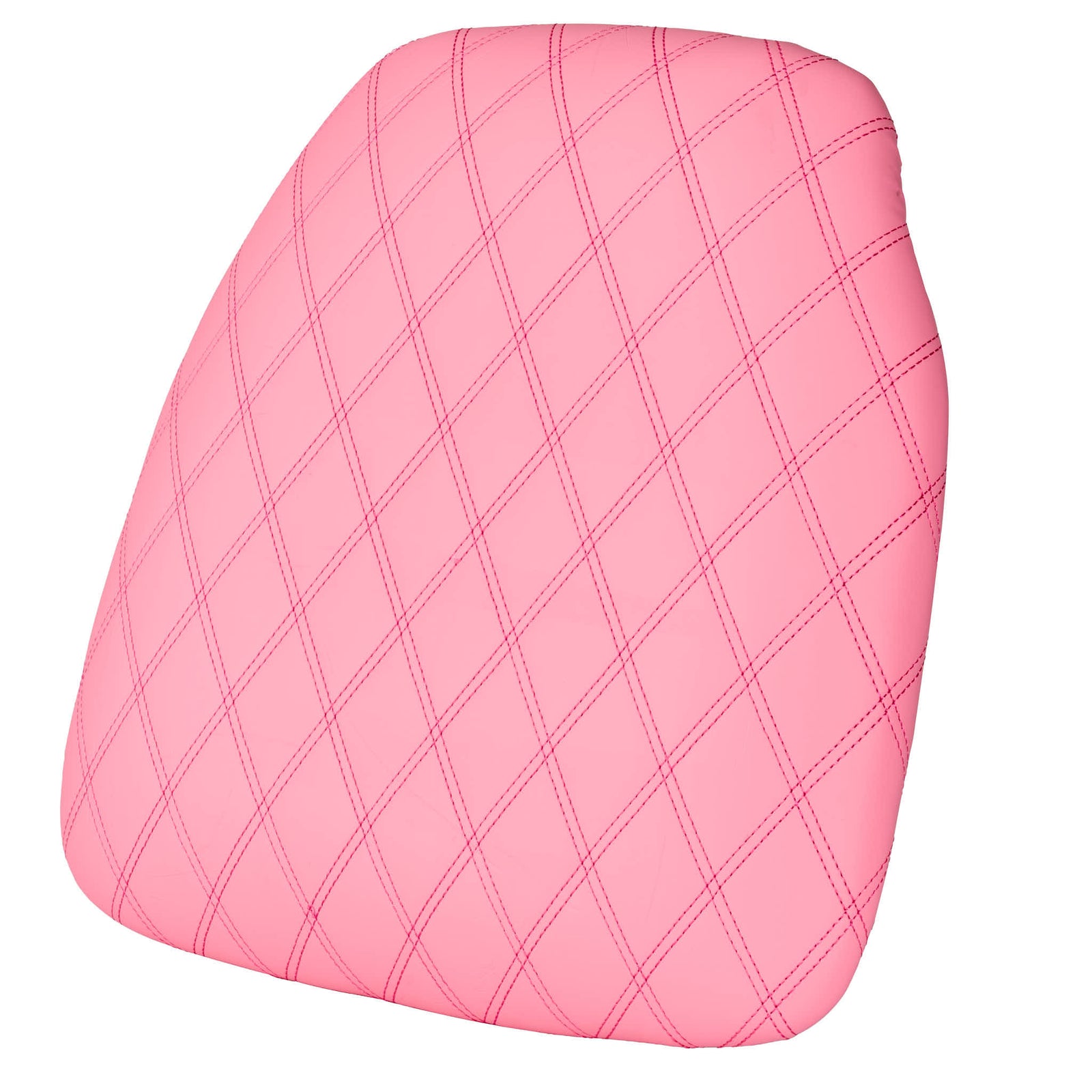Pink Vinyl Panel Back Chiavari Cushion with Bentley Stitching and SlipNot™ Technology