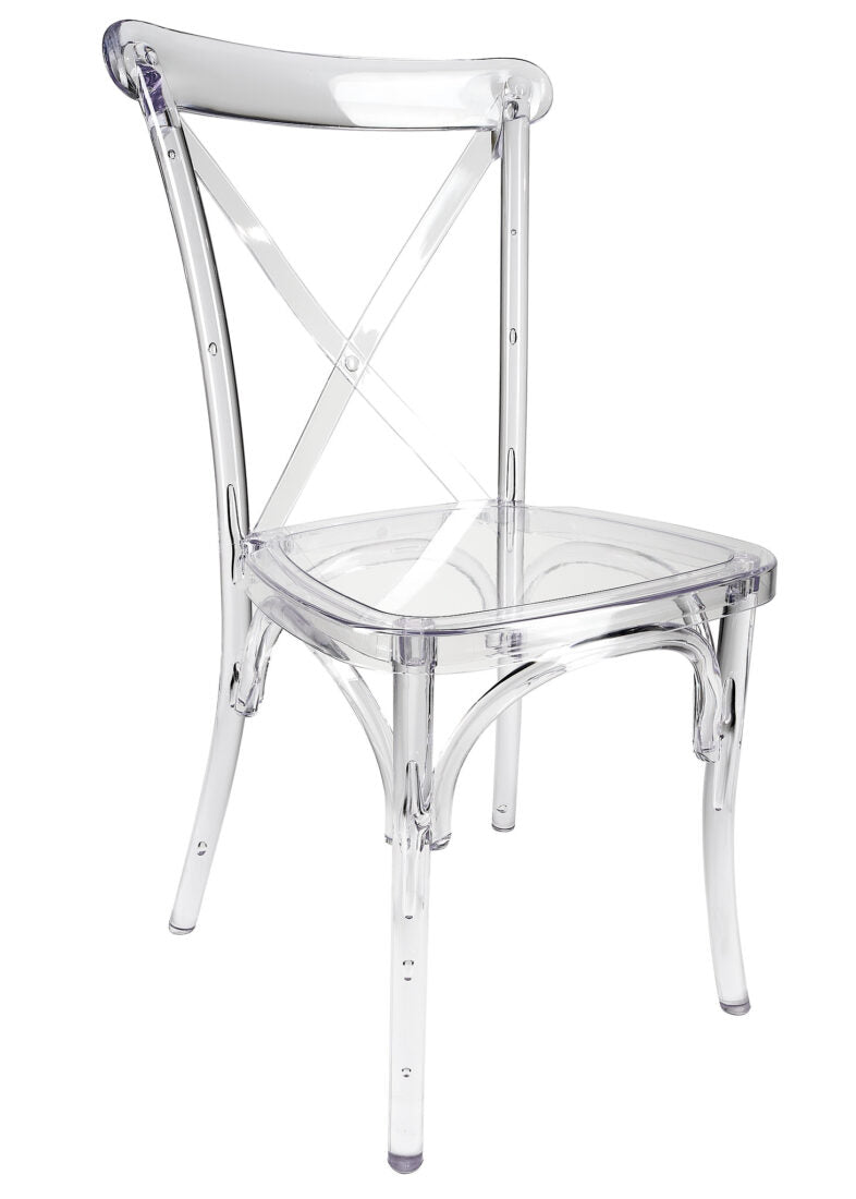 Clear Resin ProClear™ Cross Back Chair