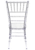 Clear Resin Pro-Clear Chiavari Chair by Chivari Back CCRC-ZG-T