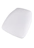 Pure White 1.75″ Thick Vinyl Panel Chiavari Chair Cushion CUSHPANVINPRWHI-PVC-CONT-AX-T