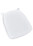 Pure White 2.0″ Thick Vinyl Chiavari Chair Cushion CUSHSTRAPVINPRWHI-PVC-AX-T