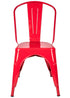 Red Hi Gloss Steelix Tolix Style Metal Restaurant Chair CTMR-AX-T