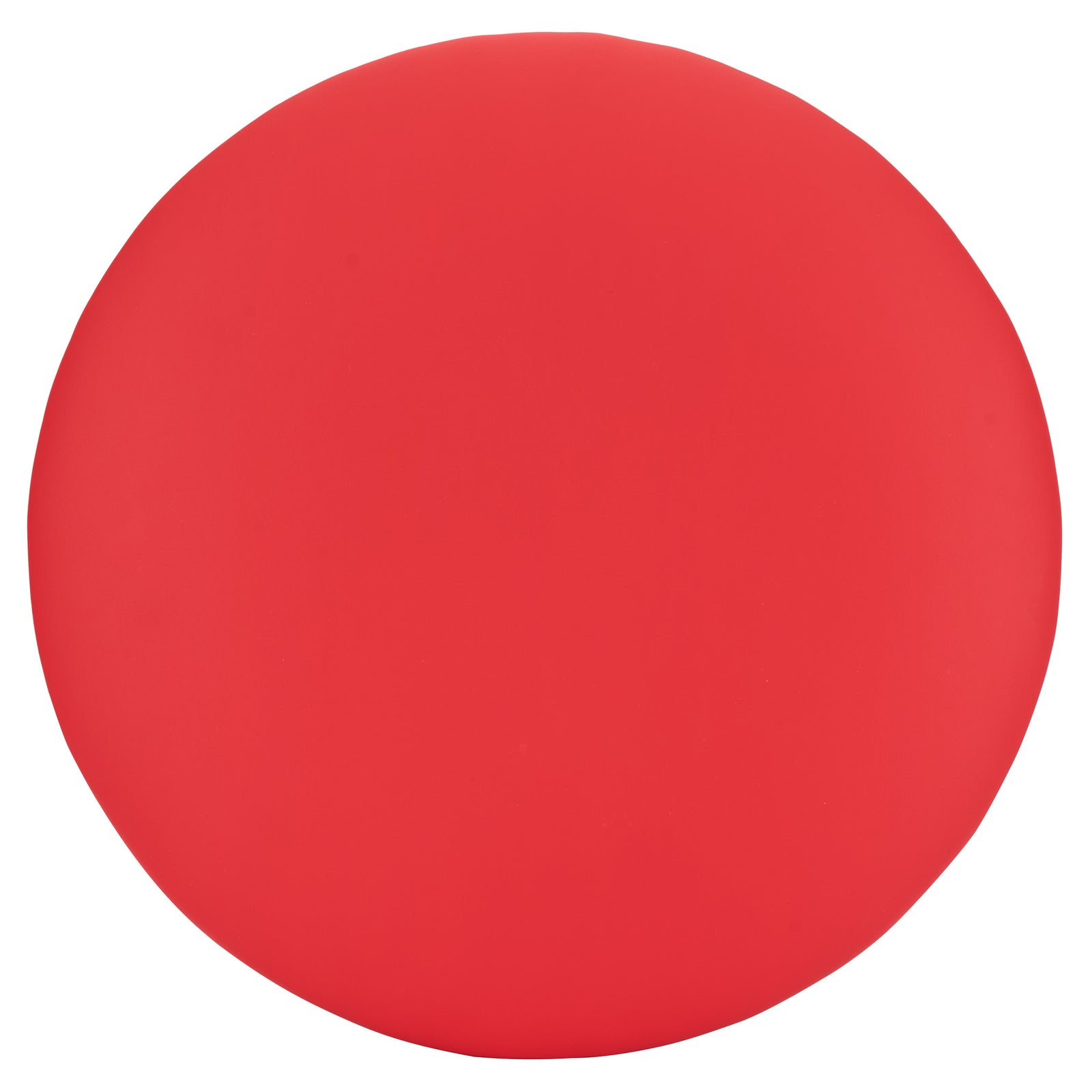 Watermelon Red Round Vinyl Panel Back Cushion