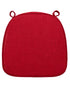 Red with Red Piping 2.5" Thick Chair Cushion - World's Best Cushions