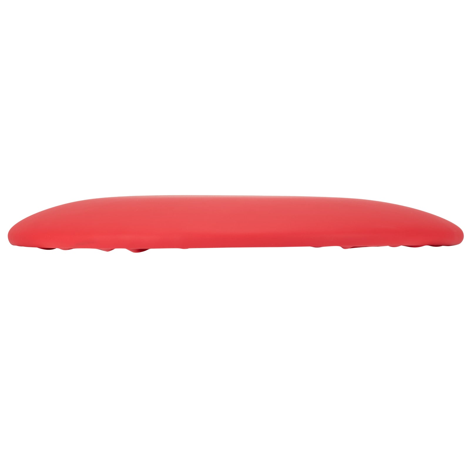 Watermelon Red Round Vinyl Panel Back Cushion