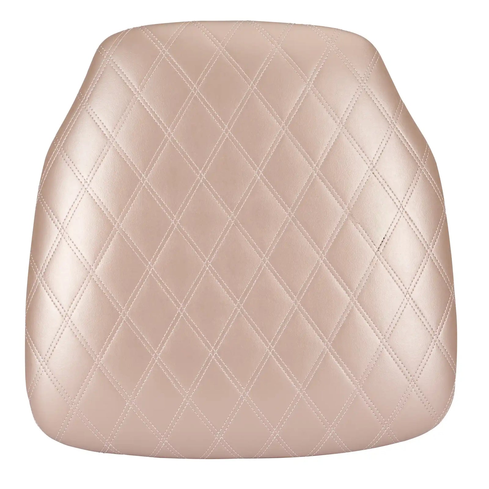 Rose Gold Panel Back Chiavari Cushion with Bentley Stitching and SlipNot™ Technology