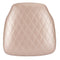 Rose Gold Panel Back Chiavari Cushion with Bentley Stitching and SlipNot™ Technology