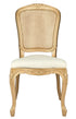 Royal Resin Gold with Ivory Vinyl Seat and Gold Rattan Back 2