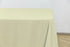 5-Pack Ivory Polyester Rectangle Tablecloth 190gsm 90" x 132"