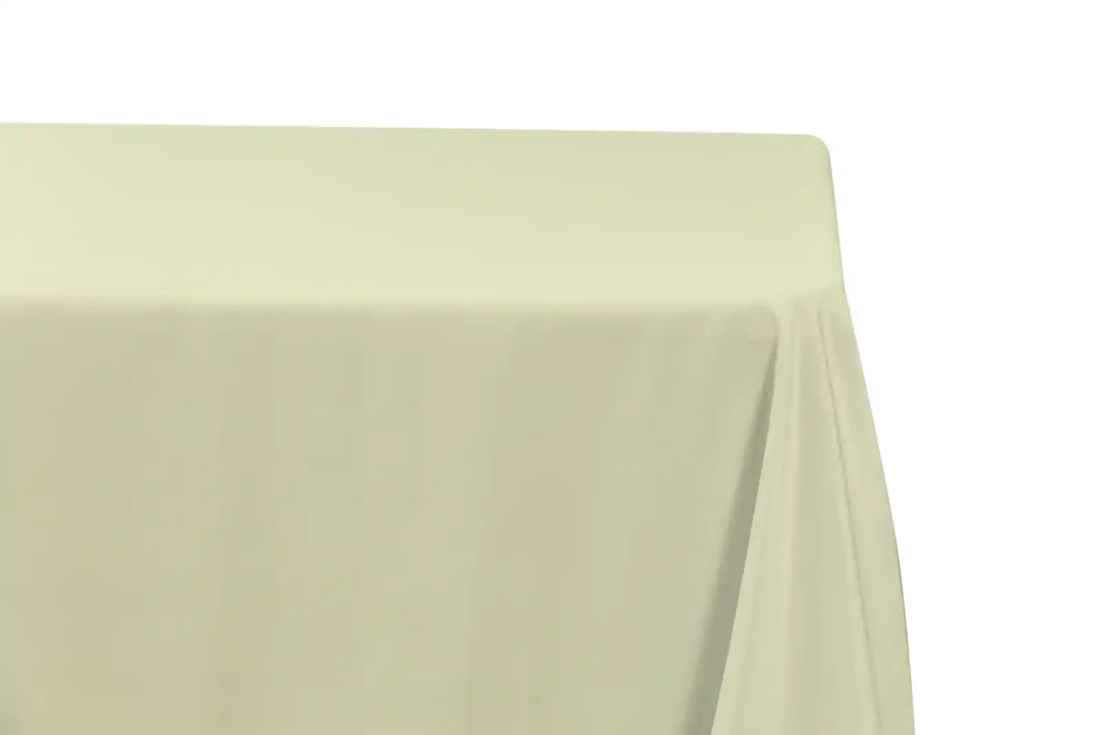 5-Pack Ivory Polyester Rectangle Tablecloth 190gsm 90" x 132"