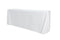 5-Pack White Polyester Rectangle Tablecloth 190gsm 90" x 132"