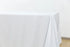 5-Pack White Polyester Rectangle Tablecloth 190gsm 90" x 156"