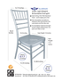 Silver Aluminum Chiavari Chair by Chivari CCAS-AX-T