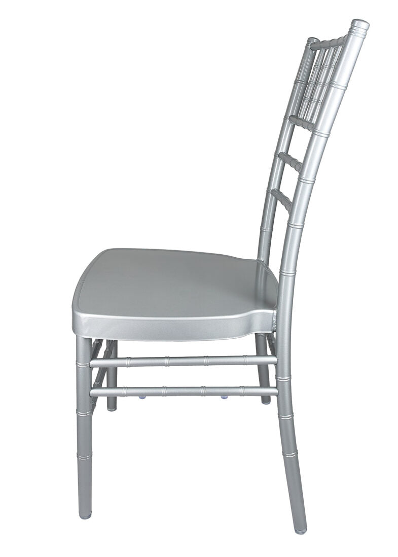 Silver Aluminum Chiavari Chair Left2 CCAS-AX-T