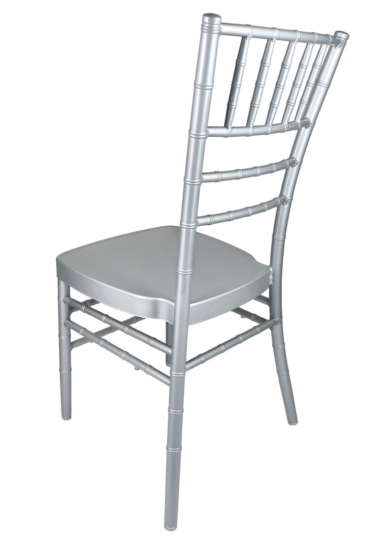 Silver Aluminum Chiavari Chair Left3 CCAS-AX-T