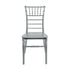 Silver BasicResin Chiavari Chair by Chivari CCPS-v22-SG-T Front