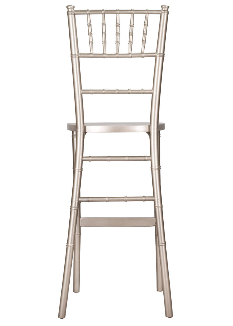 Sparkling Silver Glitter Champagne ToughWood Chiavari Bar Height Barstool by Chivari BCWCHSSP-AX-T