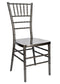 Metallic Silver Onyx Resin Steel Skeleton Chiavari Chair by Chivari CCRMG-STEEL-AX-T