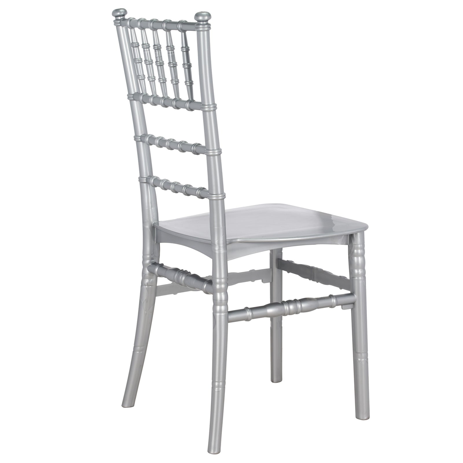 50 Chair Pack Silver BasicResin™ Chiavari Chair